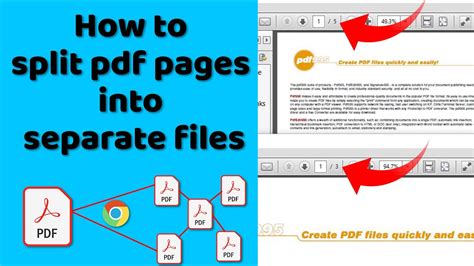 how to separate multiple pages in pdf