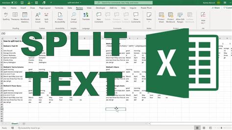 how to separate words in excel cell
