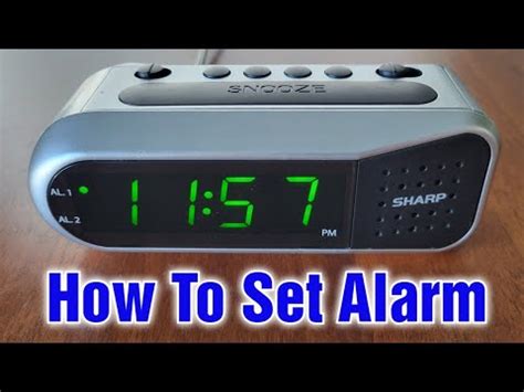 how to set alarm in digital clock