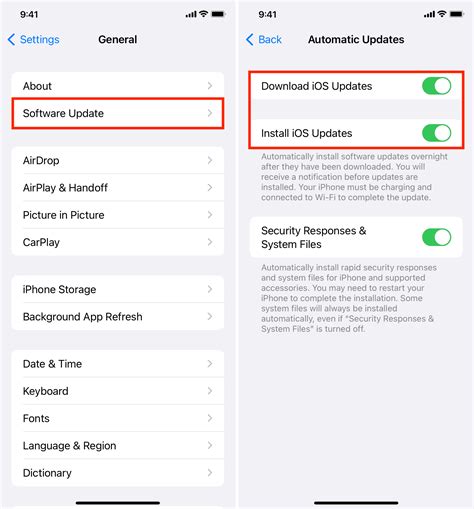 how to set automatic app updates on iphone 6