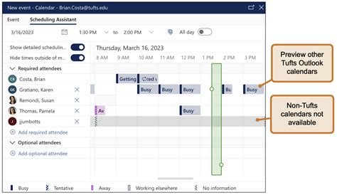 how to set availability for scheduling assistant