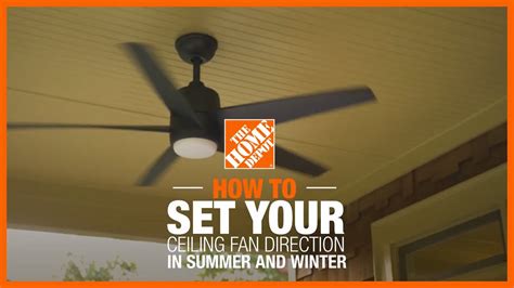 how to set ceiling fan in summer