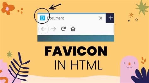 how to set favicon icon in html