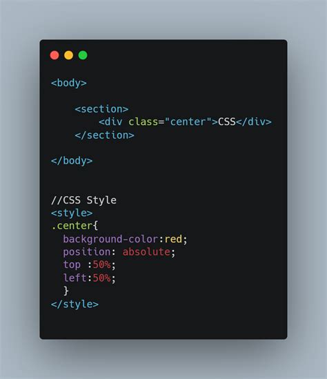 how to set image center in css