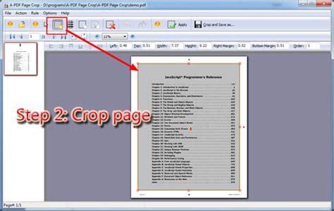 how to set margin in pdf file