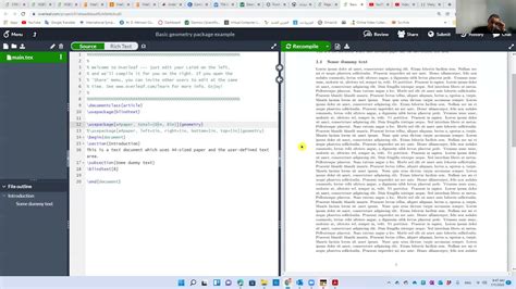how to set margins in latex