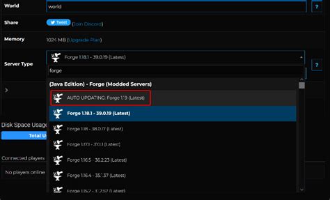 how to setup a minecraft forge server