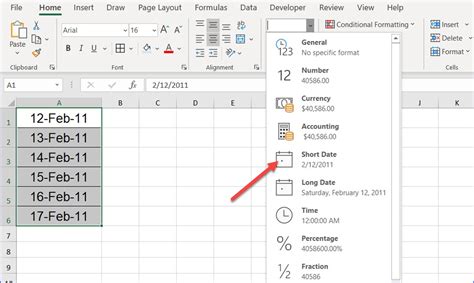 how to short date in excel
