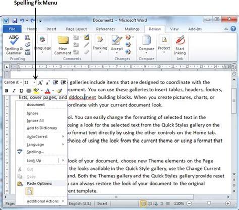 how to show spelling mistakes in word