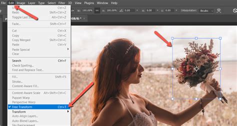 how to shrink objects in photoshop