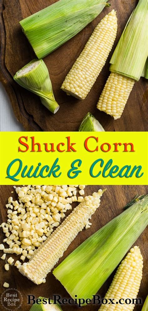 how to shuck corn in a microwave