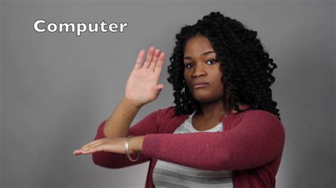 how to sign computer in asl
