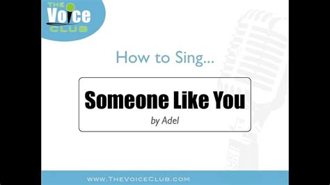 how to sing someone like you book