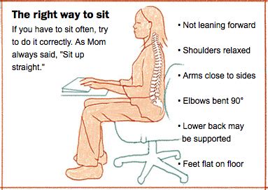 how to sit with straight back