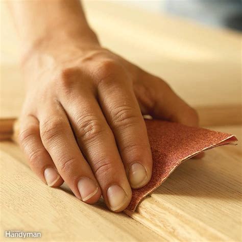 how to smooth wood with sandpaper