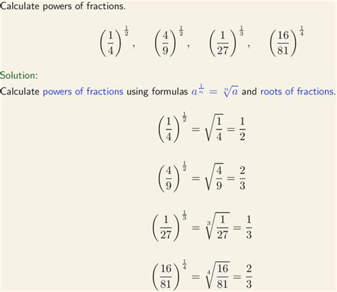 How To Solve Fraction Powers