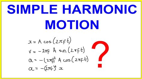 How To Solve Simple Harmonic Motion Problems In Harmonic Motion Worksheet - Harmonic Motion Worksheet