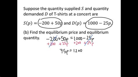 how to solve supply and demand problems