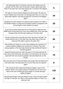 how to solve word problems of hcf and lcm