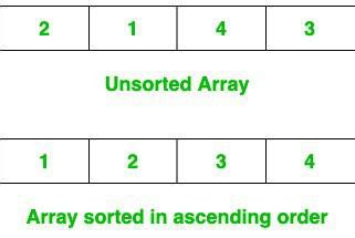 how to sort array in ascending order
