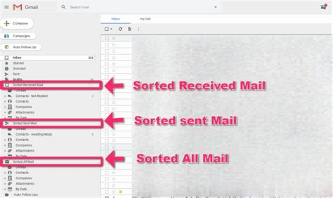 how to sort mails in gmail