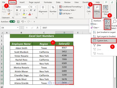 how to sort things in excel