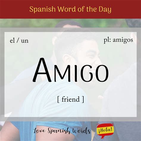 how to spell amigo in spanish