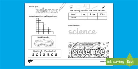 How To Spell Science