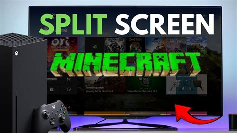 how to splitscreen on minecraft xbox