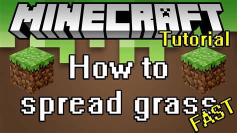 how to spread grass minecraft
