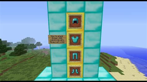 how to stack armor in minecraft