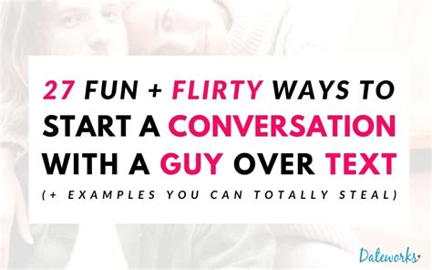 how to start a conversation with a guy examples