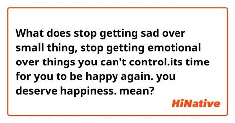 how to stop getting sad