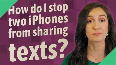 how to stop iphones from sharing texts