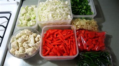 how to store cut vegetables in refrigerator