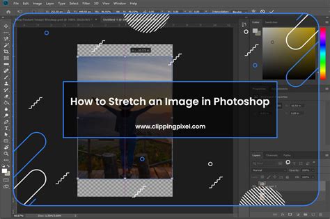 how to stretch images in photoshop