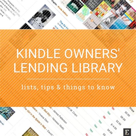 how bring out access kindle owners lending library