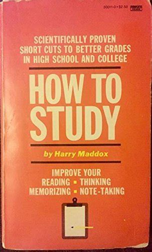 How To Study Harry Maddox