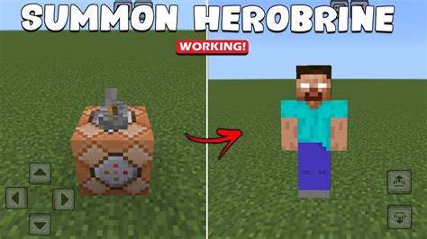 how to summon herobrine in minecraft pe
