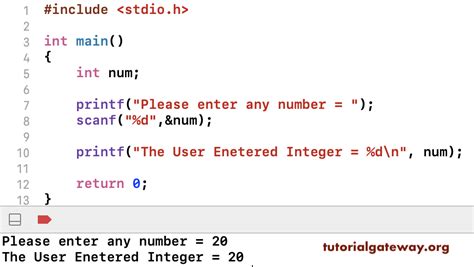 how to take input in c