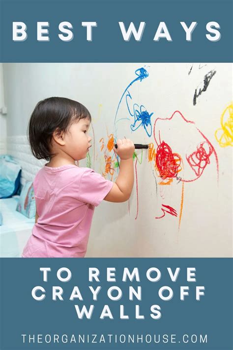 how to take off crayon from wall