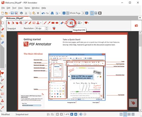 how to take screenshot from pdf