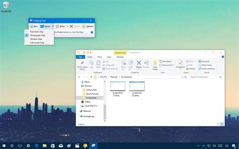 how to take snapshot in windows