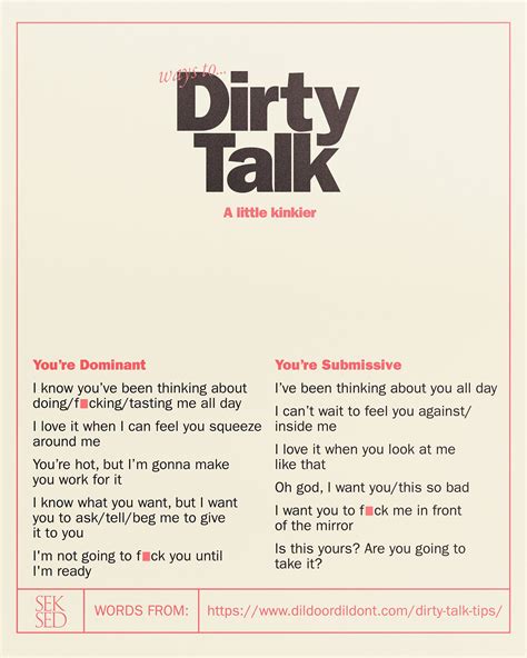 How To Talk Dirty