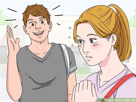 how to talk to a shy girl wikihow