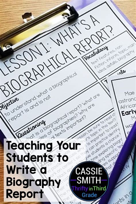 how to teach biography writing