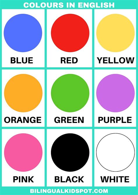 how to teach colours in english