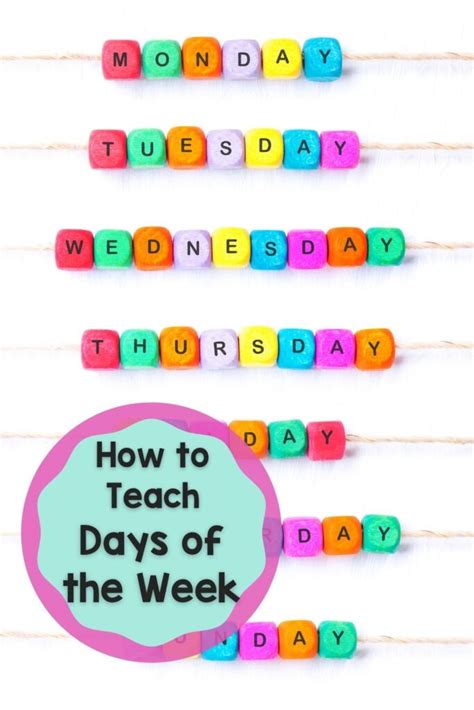 How To Teach Days Of The Week Mama Learning Days Of The Week Activities - Learning Days Of The Week Activities