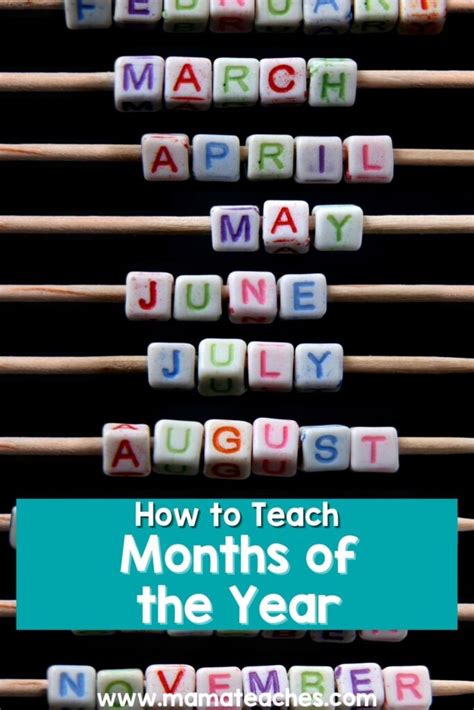 How To Teach Months Of The Year Mama Months Of The Year Activities - Months Of The Year Activities
