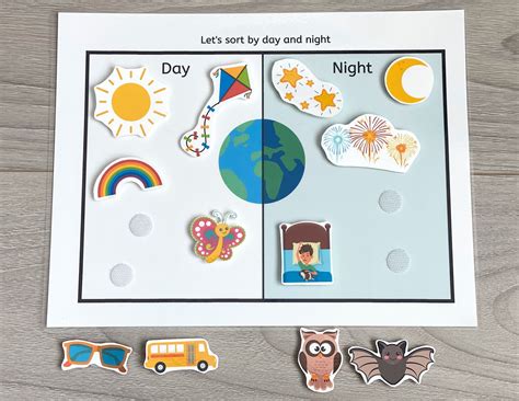 How To Teach Preschoolers About Night Amp Day Day And Night Preschool - Day And Night Preschool